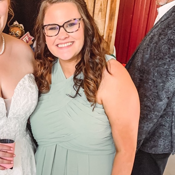 Kanali K Sage Green Dress - Picture 3 of 4